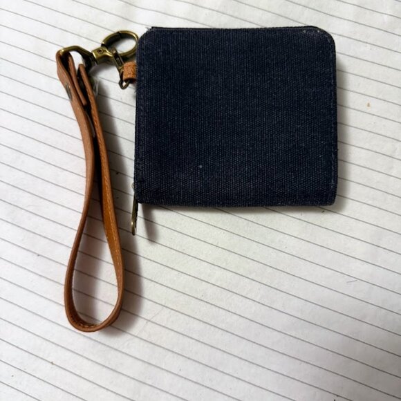 Thirty One Denim Clip and Zip Wallet Vintage Slate - Picture 1 of 3